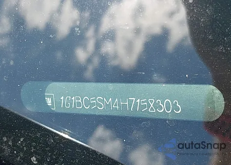 2017 Chevrolet Cruze Ls Auto из США, поврежденный, VIN 1G1BC5SM4H7158303